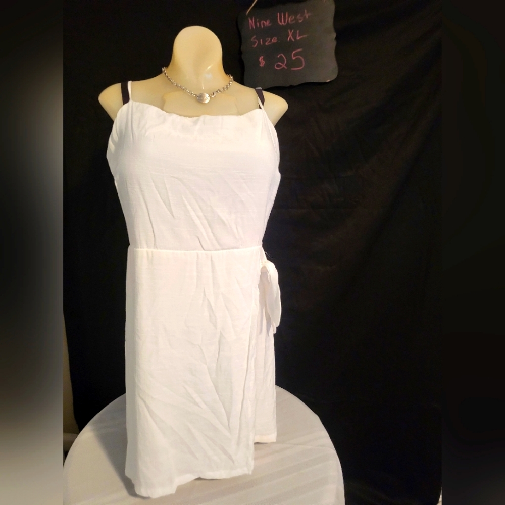 White nine west dress